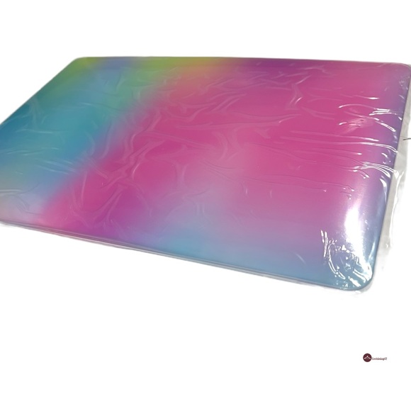 Pastel Rainbow Ombre Gradient 13" MacBook AIR Shell Case Keyboard Cover - Picture 9 of 11